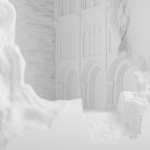 Встраиваемый в стену гипсовый светильник под покраску с эффектом разрушенной стены Antiquity Athena варинант исполнения - 6 | Loft Concept в Волгограде