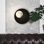 Бра с овальным основанием золотого цвета  и плафоном из алебастра Shaw Lighting варинант исполнения - 4 | Loft Concept в Волгограде