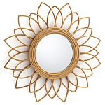 Зеркало из ротанга в форме цветка WICKER MIRROR 65  варинант исполнения - 1 | Loft Concept в Волгограде
