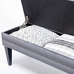 Мягкая банкетка с зоной для хранения Casket Grey варинант исполнения - 4 | Loft Concept в Волгограде