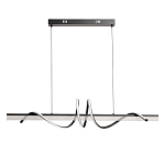 Люстра линейная черного цвета с волнообразным металлическим элементом Luke Lampco Tracer Lamp варинант исполнения - 2 | Loft Concept в Волгограде