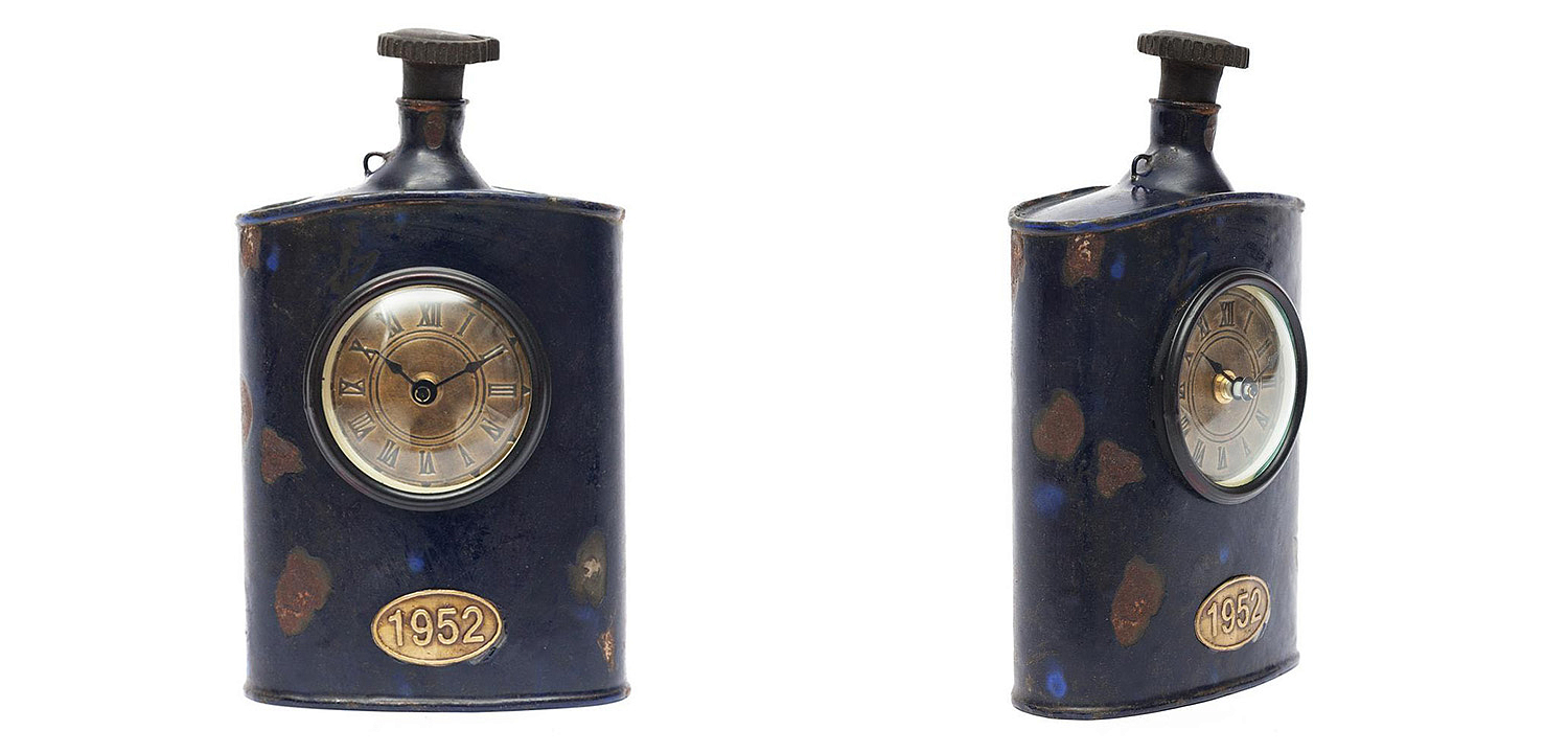 Часы Antique Indian Bottle of Brandy Clock - Loft-Concept в Волгограде