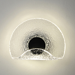 Бра из текстурированного прозрачного стекла с изогнутым краем Textured Glass  варинант исполнения - 3 | Loft Concept в Волгограде