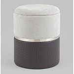 Пуф Mauldine с ящиком серо-черный с экокожей варинант исполнения - 1 | Loft Concept в Волгограде