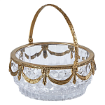 Корзиночка из прозрачного стекла с бронзовой ручкой Eden Garden варинант исполнения - 1 | Loft Concept в Волгограде