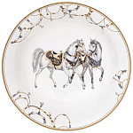 Сервиз обеденный из фарфора с изображением лошадей на 6 персон 23 предмета Porcelain Horse Set варинант исполнения - 6 | Loft Concept в Волгограде