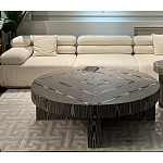 Столик журнальный круглый с полосатым узором Zebroids варинант исполнения - 5 | Loft Concept в Волгограде