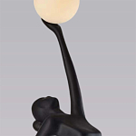 Торшер черная статуэтка Девушка Girl Carries Light Balls варинант исполнения - 1 | Loft Concept в Волгограде