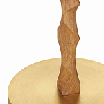 Торшер с цилиндрическим тканевым абажуром на каркасе волнистой формы Rotation варинант исполнения - 2 | Loft Concept в Волгограде