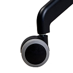 Стул с мягкой бежевой обивкой из велюра и подъемно-поворотным механизмом на черных колесиках Harper Beige варинант исполнения - 6 | Loft Concept в Волгограде