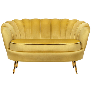 Диван желтый seashell yellow