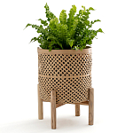 Кашпо на ножках из бамбука Bamboo Decor варинант исполнения - 8 | Loft Concept в Волгограде