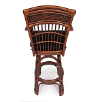 Барный стул из ротанга Eloise коричневый варинант исполнения - 4 | Loft Concept в Волгограде
