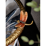 Чаша из прозрачного стекла с бронзовым рельефным ободком Eden Garden варинант исполнения - 6 | Loft Concept в Волгограде