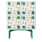 Тумба  с рисунком ShortT Pina Colada Green варинант исполнения - 1 | Loft Concept в Волгограде