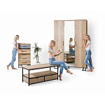 Комод с 3-мя ящиками в стиле лофт Urban Style Space варинант исполнения - 6 | Loft Concept в Волгограде