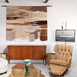 Тканый вручную монументальный настенный гобелен Earth Flow варинант исполнения - 4 | Loft Concept в Волгограде