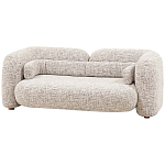 Дизайнерский двухместный диван с мягкими спинкой и подлокотниками бежевый Madelaine Sofa Beige варинант исполнения - 3 | Loft Concept в Волгограде