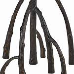 Торшер с цилиндрическим абажуром на каркасе в виде корня растения Curling Light варинант исполнения - 3 | Loft Concept в Волгограде