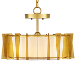 Потолочный светильник круглый с каркасом в форме треугольников и тканевым абажуром Brutal Light варинант исполнения - 1 | Loft Concept в Волгограде