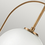 Подвесной светильник с белым плафоном в форме шара в арочной подвеске Hinkley варинант исполнения - 17 | Loft Concept в Волгограде