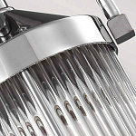 Подвесной светильник цвета хром с рифленым стеклянным цилиндрическим плафоном в современном стиле Feiss варинант исполнения - 5 | Loft Concept в Волгограде