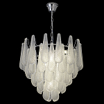 Люстра с подвесками из рифленного стекла в форме капель Textured Glass Chandelier варинант исполнения - 16 | Loft Concept в Волгограде