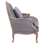 Кресло Ava Classical Armchair brown and grey velour варинант исполнения - 2 | Loft Concept в Волгограде