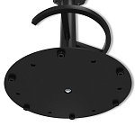 Барный стул вращающийся со спинкой и подлокотниками Douglas Rhombus Синий Велюр варинант исполнения - 7 | Loft Concept в Волгограде