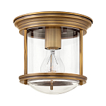 Потолочный светильник для ванных комнат с цилиндрическим стеклянным плафоном и одной лампой Hinkley варинант исполнения - 5 | Loft Concept в Волгограде