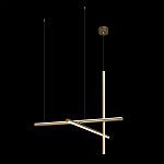 Люстра с 3-мя  пересекающимися цилиндрическими плафонами на тонких тросах Trumpet tube варинант исполнения - 3 | Loft Concept в Волгограде