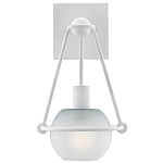 Бра белое с матовым стеклянным плафоном в форме шара White Lighthouse варинант исполнения - 2 | Loft Concept в Волгограде