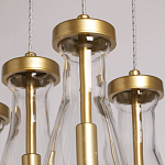 Люстра с 7-ю прозрачными плафонами из стекла в форме капли Lucid Rain  варинант исполнения - 7 | Loft Concept в Волгограде