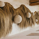 Большая дизайнерская Инсталляция из соломы RAFFIA Installation  варинант исполнения - 4 | Loft Concept в Волгограде