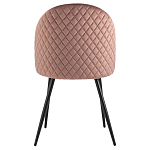 Мягкий стул в велюре пыльно-розового цвета Miruna Chair варинант исполнения - 3 | Loft Concept в Волгограде