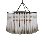 Люстра серая плетеная с кисточками Boho Tassel Chandelier варинант исполнения - 1 | Loft Concept в Волгограде