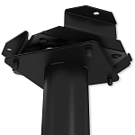 Барный стул вращающийся со спинкой и подлокотниками Douglas Rhombus Черный Велюр варинант исполнения - 7 | Loft Concept в Волгограде