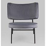 Мини-кресло District Lounge велюр серый варинант исполнения - 4 | Loft Concept в Волгограде