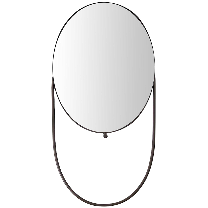 Овальное настенное зеркало Tracy Industrial Mood Mirror Черный Овальное настенное зеркало Tracy Industrial Mood Mirror Черный в Волгограде | Loft Concept