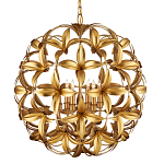 Люстра в форме шара из золотых лепестков Hanging Flowers варинант исполнения - 1 | Loft Concept в Волгограде