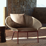 Дизайнерское уличное кресло с веревочной спинкой PETALO Armchair варинант исполнения - 8 | Loft Concept в Волгограде