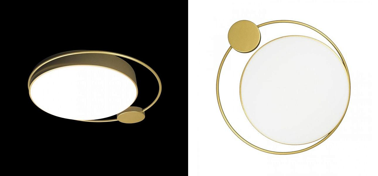 Потолочный светильник Gold Saturn One satellites D 50 Потолочный светильник Gold Saturn One satellites D 50 - Loft-Concept в Волгограде