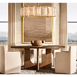 Люстра круглая Д110 см с абажуром из прямоугольных панелей Calling to Shine варинант исполнения - 2 | Loft Concept в Волгограде