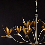 Люстра с плафонами в виде цветов Golden Bird of Paradise варинант исполнения - 6 | Loft Concept в Волгограде