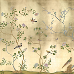 Обои ручная роспись Badminton Deep Rich Gold gilded paper варинант исполнения - 1 | Loft Concept в Волгограде