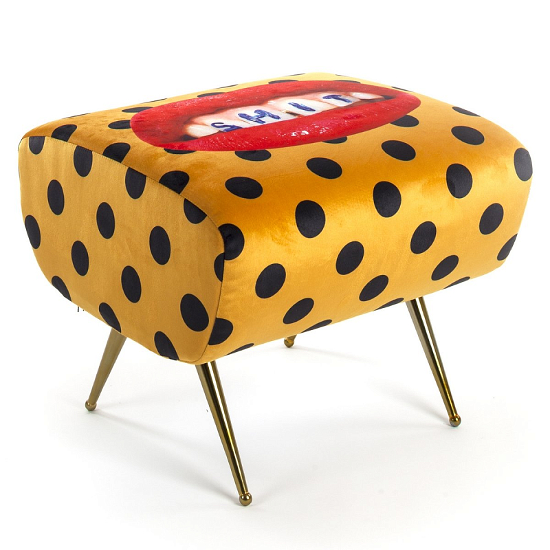 Оттоманка Seletti Pouf Shit Желтый Латунь в Волгограде | Loft Concept 