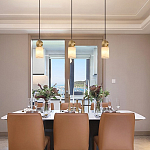 Подвесной светильник светодиодный с цилиндрическим плафоном Stone Helios варинант исполнения - 1 | Loft Concept в Волгограде