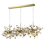 Люстра подвесная из трех частей с металлическими круглыми элементами Terzani Argent варинант исполнения - 2 | Loft Concept в Волгограде