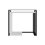 Комплект из 2-х приставных столов белого цвета из дерева ZIGOSH WHITE варинант исполнения - 1 | Loft Concept в Волгограде