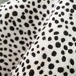 Мебельная ткань Искусственный мех  белый леопард 90 см T5-3 варинант исполнения - 2 | Loft Concept в Волгограде